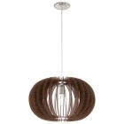 Bruine landelijke hanglamp hout, Kiran