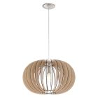 Landelijke hanglamp hout, Kiran, 50 cm