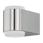 Moderne Zilvergrijze Witte wandlamp Lyza