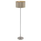 Gouden moderne vloerlamp stof, Terme, met schakelaar