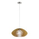 Landelijke hanglamp hout, Bergama
