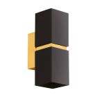 Annely wandlamp - Zwart Goud