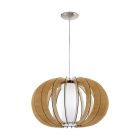 Landelijke hanglamp hout, Kiran, 50 cm
