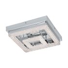 Chromen moderne plafondlamp kunststof, Arjo, 12W, 3000K LED