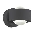 Witte moderne up down wandlamp kunststof, Beerd, 3W, 3000K LED