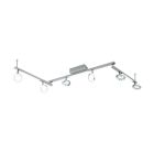Chromen moderne plafondspot, Madelinde, aluminium, 3w 3000K (warm wit) LED