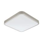Nikkelen wandlamp kunststof, Beyza, 16W, 3000K LED, IP44