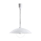 Witte moderne hanglamp glas, Broer