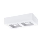 Witte moderne plafonniere, Olger, staal, 6w 3000K (warm wit) LED