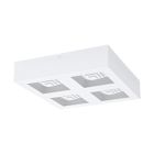Witte moderne plafonniere, Olger, staal, 6w 3000K (warm wit) LED