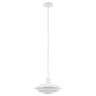 Witte hanglamp staal, Cathalina