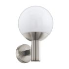 Zilveren moderne buitenlamp rvs, Baukje, IP44