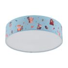 Stalen plafondlamp Mei wit
