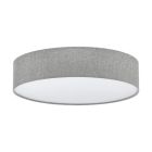 Grijze moderne plafondlamp metaal, Abano