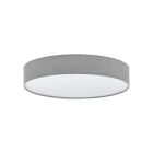 Grijze moderne plafondlamp, Sila, 40W, warm tot koud wit verstelbare LED, met afstandsbediening