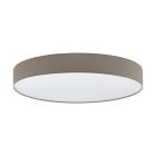 Taupe moderne plafondlamp, Sila, 60W, warm tot koud wit verstelbare LED, met afstandsbediening