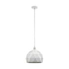Witte moderne hanglamp staal, Silva