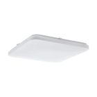 Witte plafonniere Eloise, staal, 33w 3000K (warm wit) LED