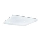 Witte plafonniere Eloise, staal, 33w 3000K (warm wit) LED