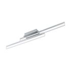 Chromen moderne plafondlamp aluminium, Michelle, 10W, 3000K LED, IP44
