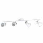 Witte vintage plafondspot, Tinke, staal