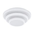 Witte moderne plafonniere, Nieck, staal, 5w 3000K (warm wit) LED