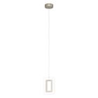 Nikkelen hanglamp kunststof, Niels, 5W, 3000K LED