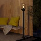 Zwarte moderne buitenlamp, Kerwin, aluminium, IP44