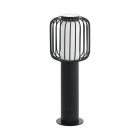 Zwarte moderne buitenlamp, Latife, staal, IP44