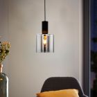 Moderne hanglamp rookglas, Paulina