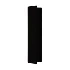 Zwarte moderne wandlamp, Zion, aluminium, 12w 3000K (warm wit) LED