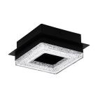 Zwarte design plafonnière staal, Arjo, 4W, 3000K LED
