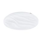 Witte plafonniere Aniel, staal, 17w 3000K (warm wit) LED