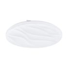 Witte plafonniere Aniel, staal, 22w 3000K (warm wit) LED