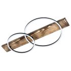 Zwarte landelijke plafonniere, Annebel, staal, 12w 3000K (warm wit) LED