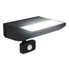 Zwarte moderne buitenlamp met bewegingssensor, Samuel, aluminium, met bewegingssensor