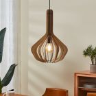Houten hanglamp bruin, Kenney