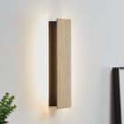 Houten wandlamp zwart, Zion, 12W, 3000K LED