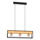 Zwarte industriële hanglamp aluminium, Jelani