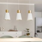 Gouden moderne hanglamp stof, Ymke