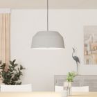 Grijze landelijke hanglamp aluminium, Teddie