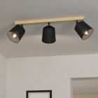 Houten plafondspot bruin, Teddy