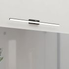 Zwarte spiegelverlichting kunststof, Keisha, 5W, warm tot koud wit verstelbare LED, IP44