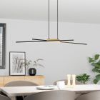 Zwarte moderne hanglamp aluminium, Leintje, 13W, 3000K LED