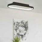 Zwarte moderne plafondlamp aluminium, Maira, 27W, 3000K LED, 3-staps dimbaar