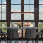 Bruine moderne hanglamp hout, Timber, 28W, 3000K LED