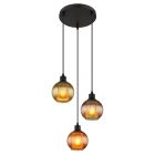 Veelkleurige retro hanglamp glas, Zoubida