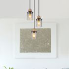 Moderne hanglamp rookglas, Resa