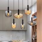 Design eettafel hanglamp rookglas, Marjolein