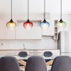 Veelkleurige design eettafel hanglamp glas, Herm